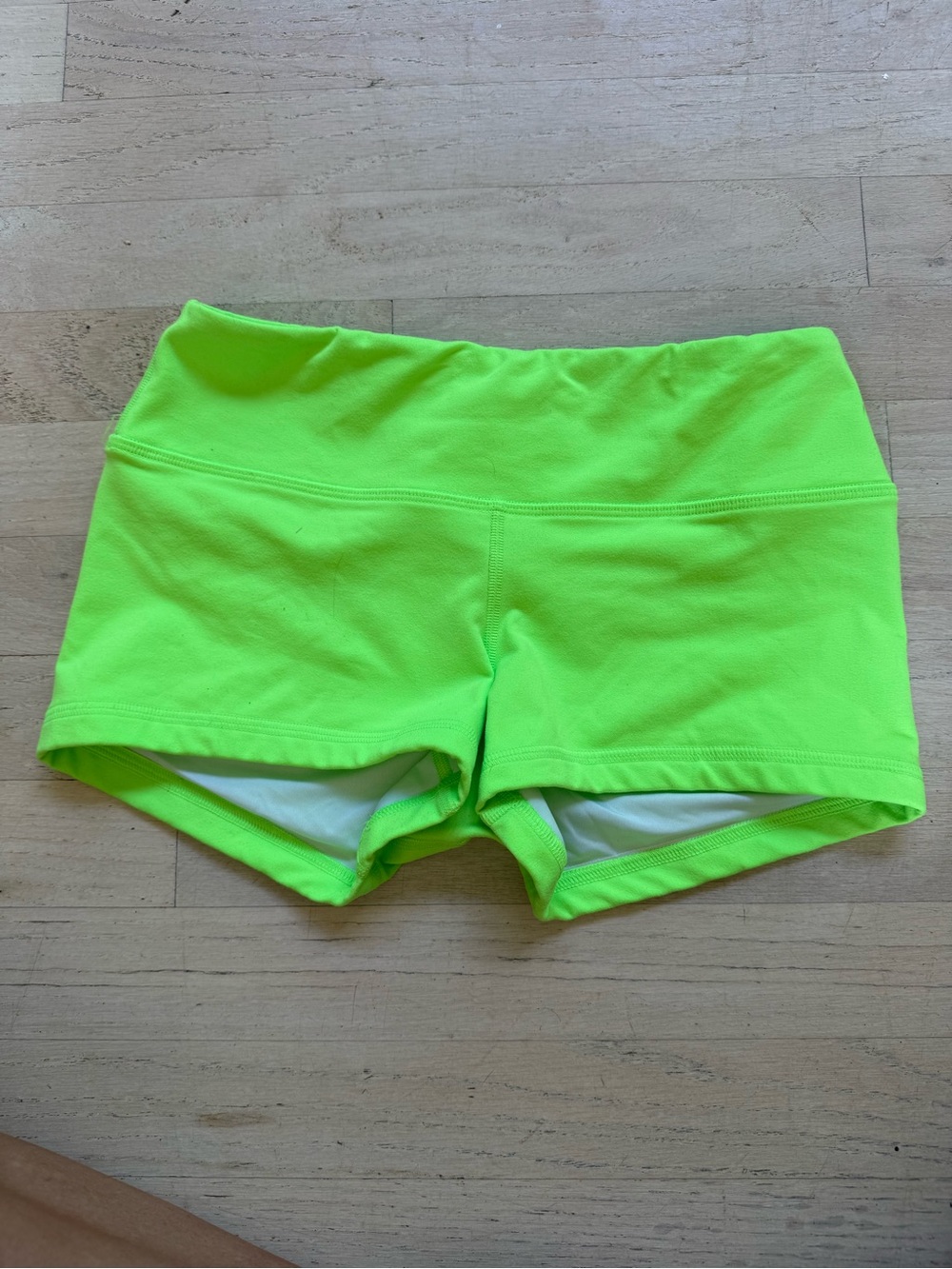 Fleo Women's Neon Lime Athletic Shorts